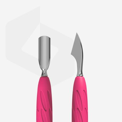 Manicure pusher Gummy with silicone handle UNIQ 10 TYPE 3