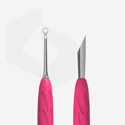 Manicure pusher Gummy with silicone handle UNIQ 11 TYPE 2