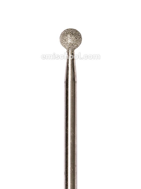 Ball-Shaped Diamond Coated Rotary File, 4 mm, Fine abrasiveness