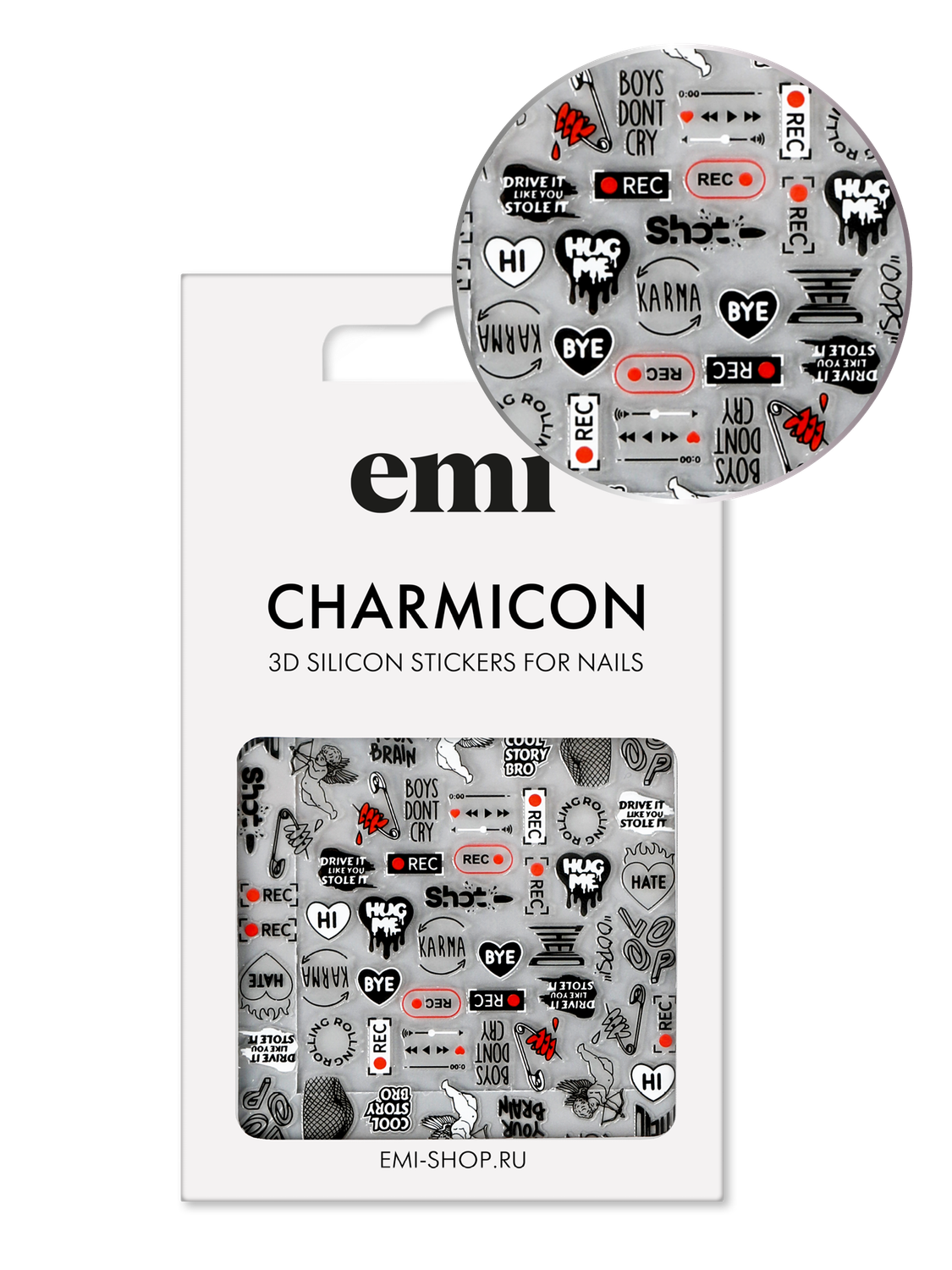 Charmicon 3D Silicone Stickers #210 Rock&#39;n&#39;roll