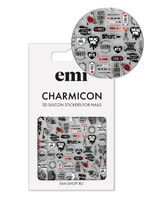 Charmicon 3D Silicone Stickers #210 Rock&#39;n&#39;roll