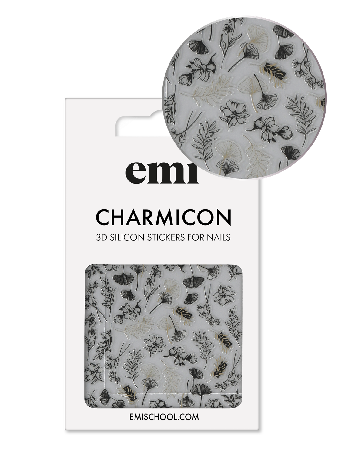 Charmicon 3D Silicone Stickers #212 Floristics