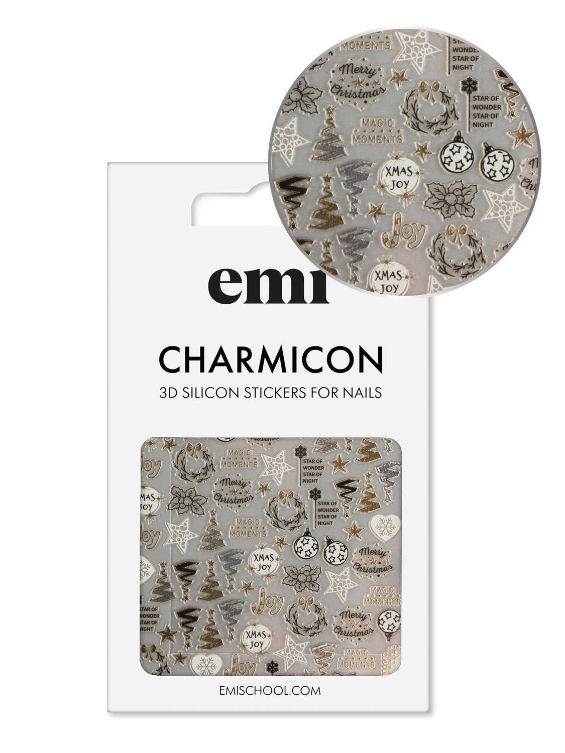Charmicon 3D Silicone Stickers #227 Holiday Moments