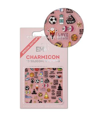 Charmicon 3D Silicone Stickers Sports