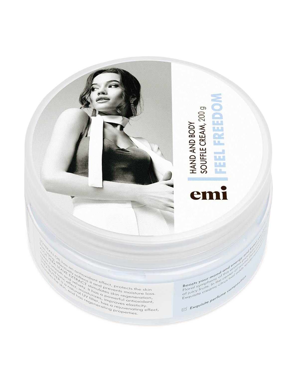 Hand and Body Cream Souffle Feel Freedom, 200 ml.