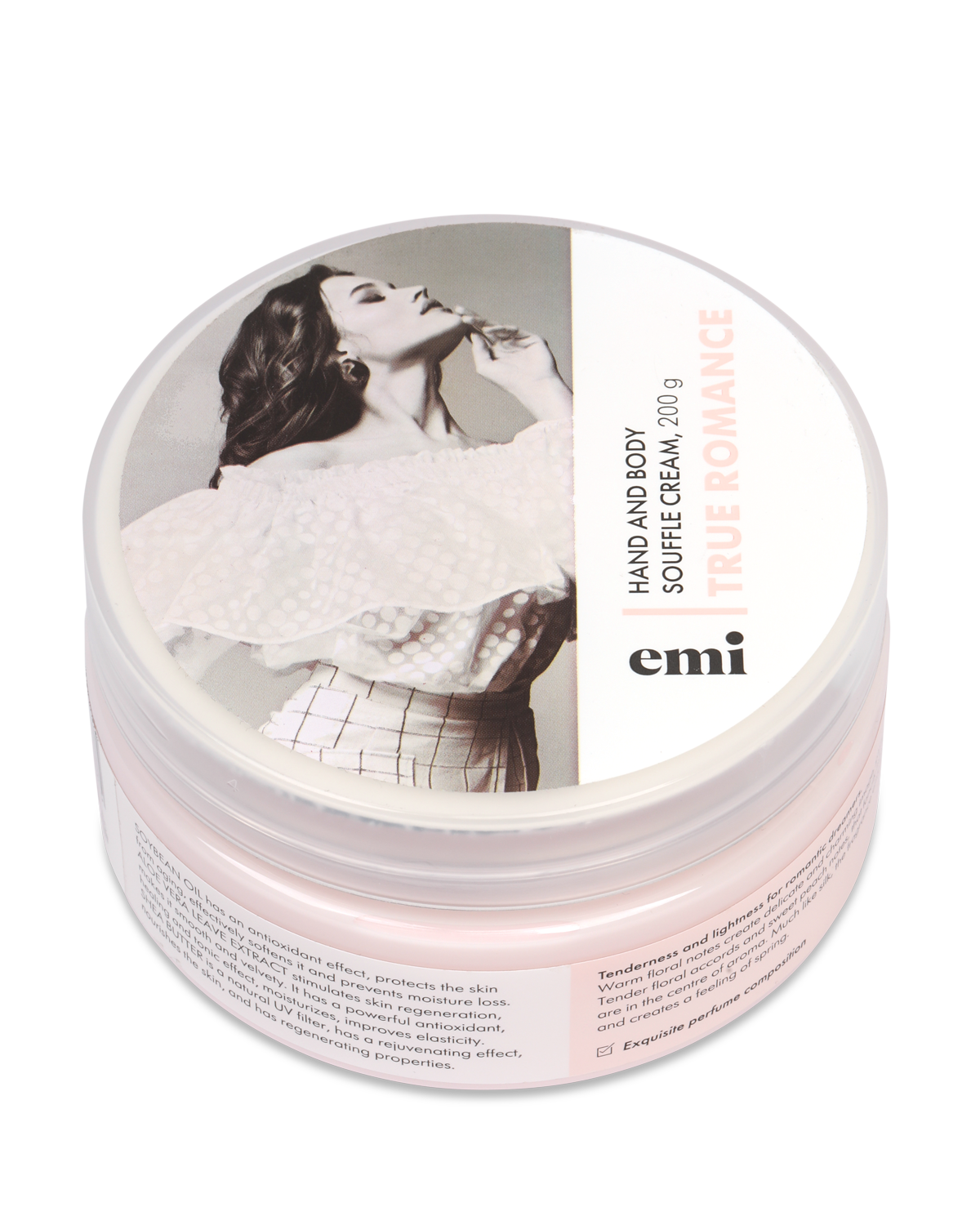 Hand and Body Cream Souffle True Romance, 200 ml.