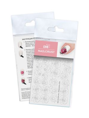 NAILCRUST Pattern Sliders #49 Roses