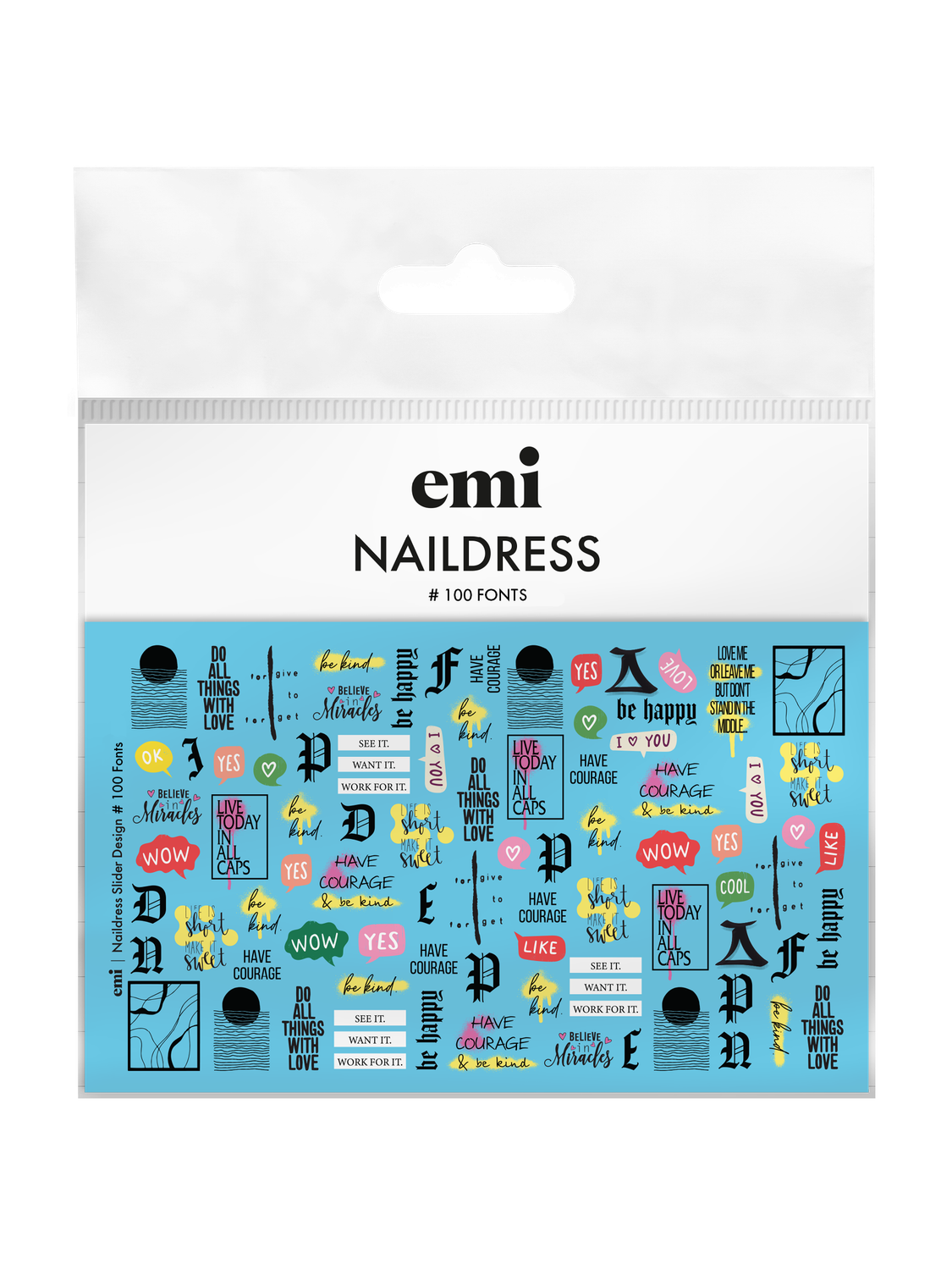 Naildress Slider Design #100 Fonts