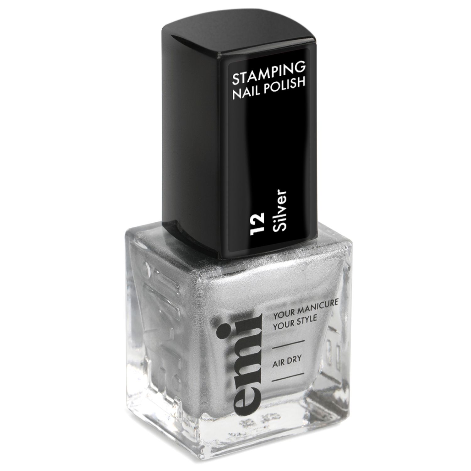 Nail Polish for Stamping #12 Silver, 9 ml