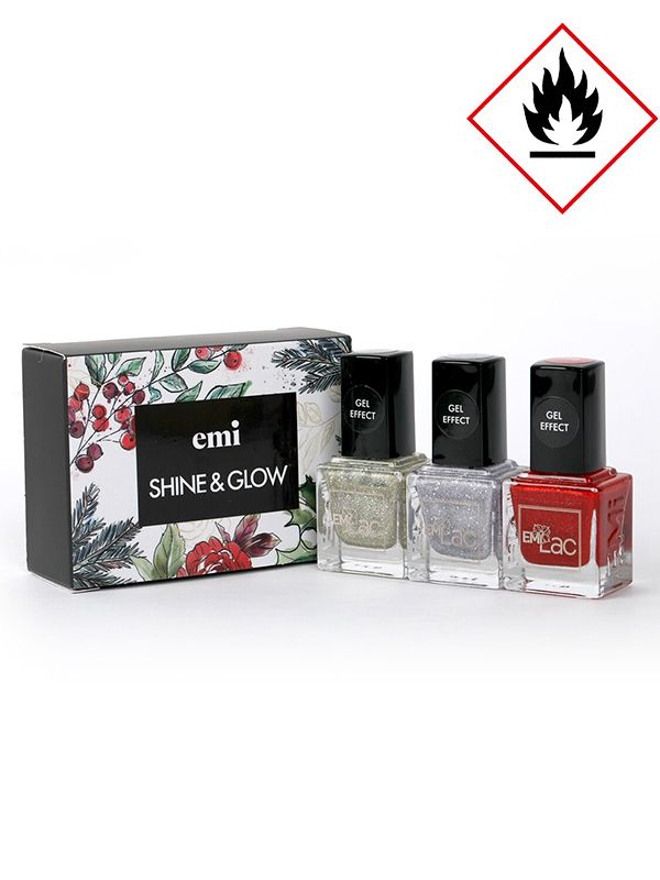 Nail Polish Set Candy Cane, 9 ml.