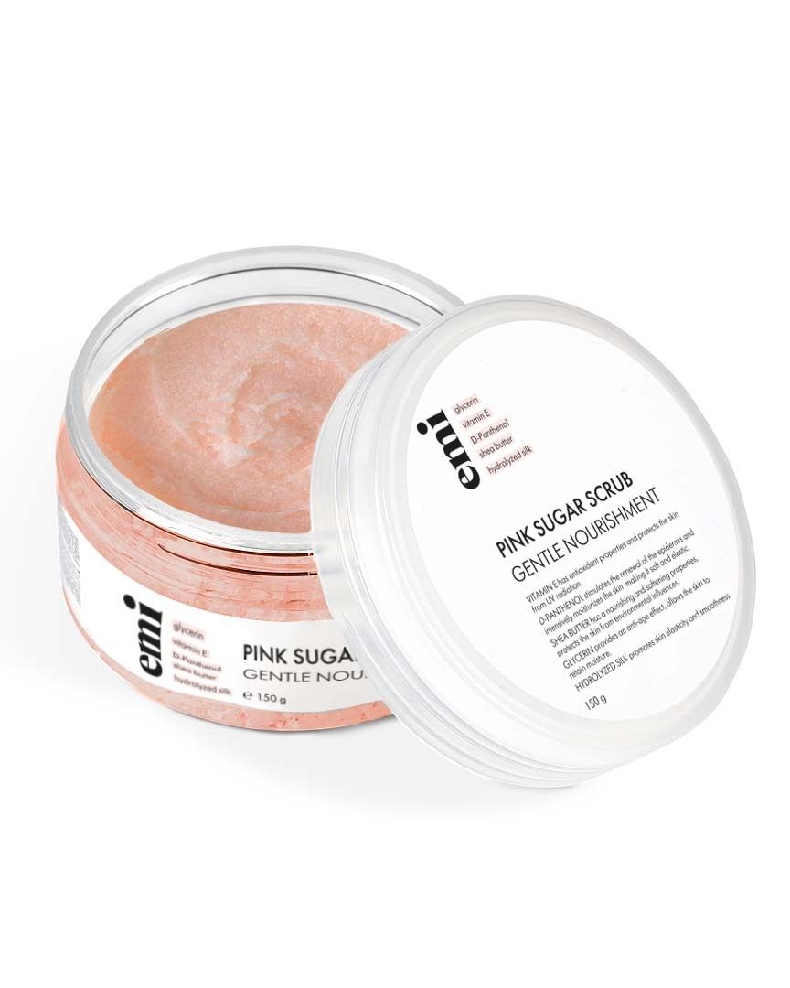 Pink Sugar Scrub — gentle nourishment, 150 g