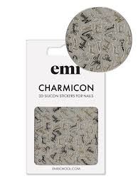 Charmicon 3D silicone stickers #228 Italics
