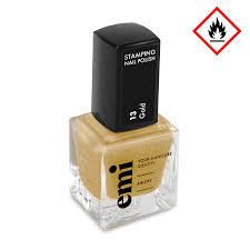 Nail polish stamping Gold