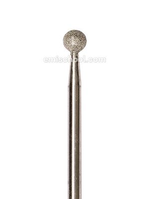 Ball-Shaped Diamond Coated Rotary File, 4 mm, Fine abrasiveness