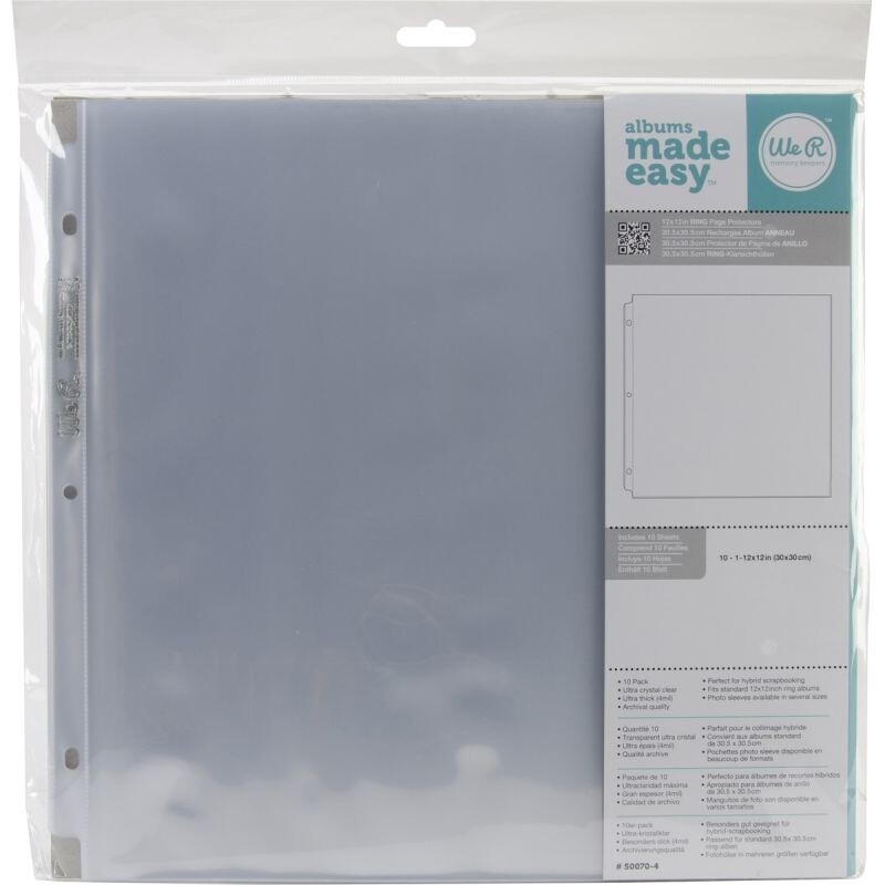 12X12 PAGE SLEEVES 10 PK