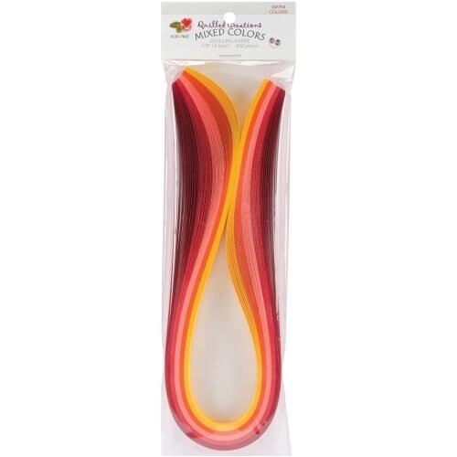 WARM COLOURS QUILLING PAPER