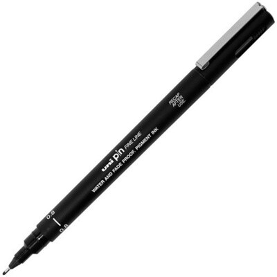 UNI PIN FINE LINE BLACK 0.8