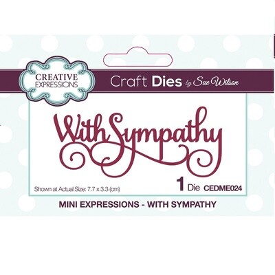 WITH SYMPATHY MINI EXPRESSIONS DIE