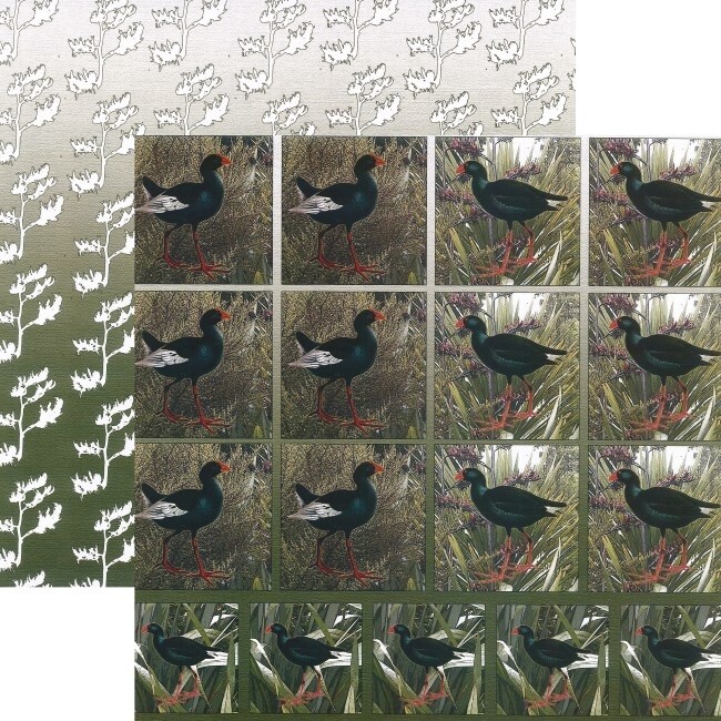 PUKEKO CUTOUTS NZ PAPER