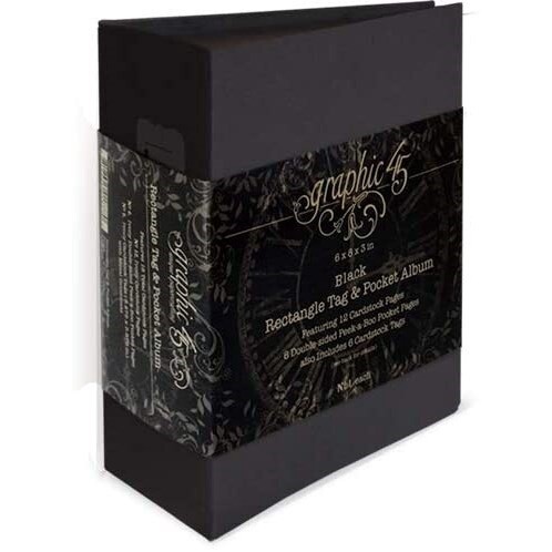 BLK RECTNGLE TAG/POCKET ALBUM