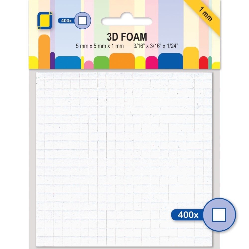 3D FOAM SQUARES 1mm