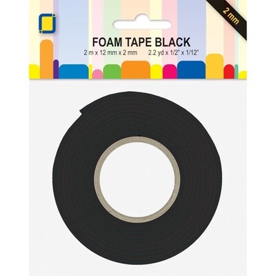 FOAM TAPE BLACK 2mm
