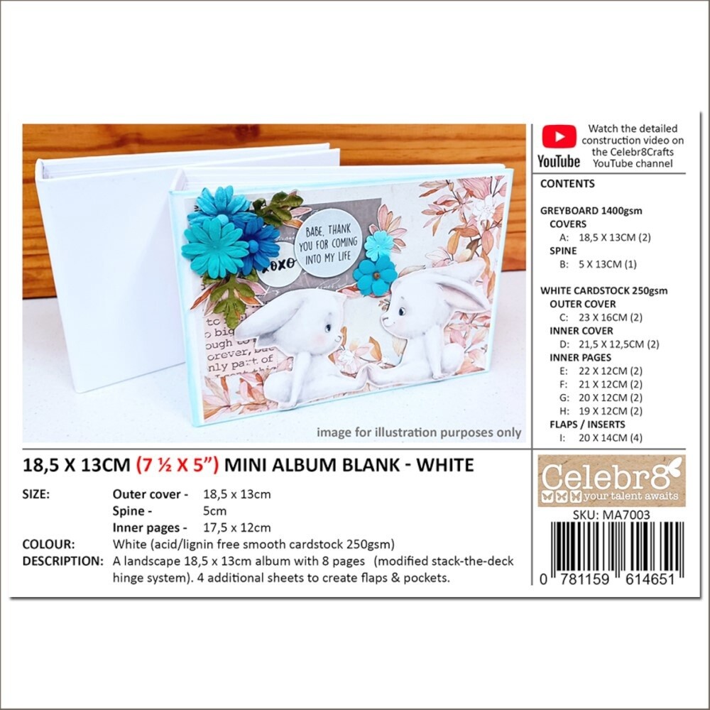 MINI ALBUM BLANK WHITE