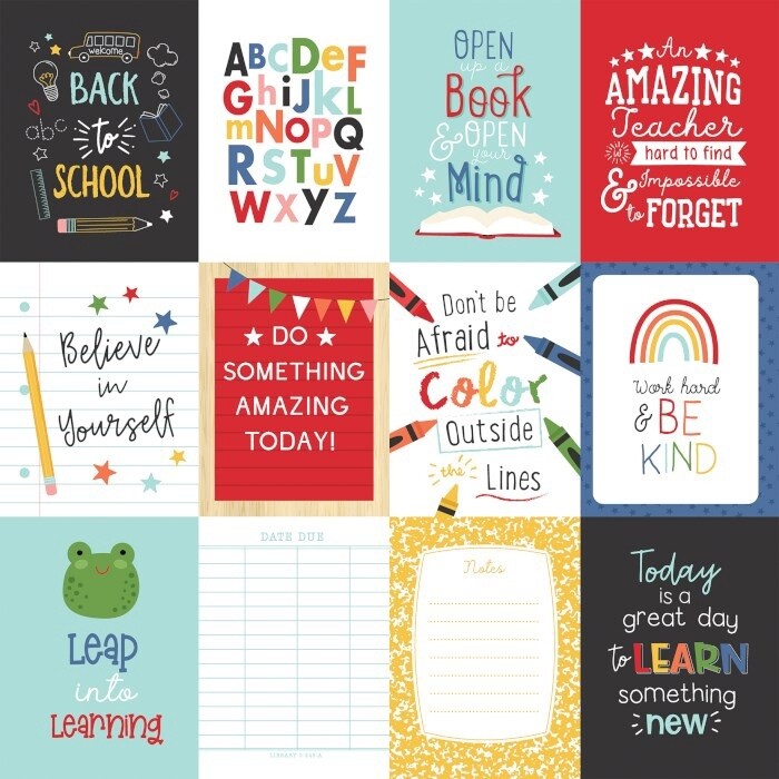 I LOVE SCHOOL 3x4 JOURNAL CARDS