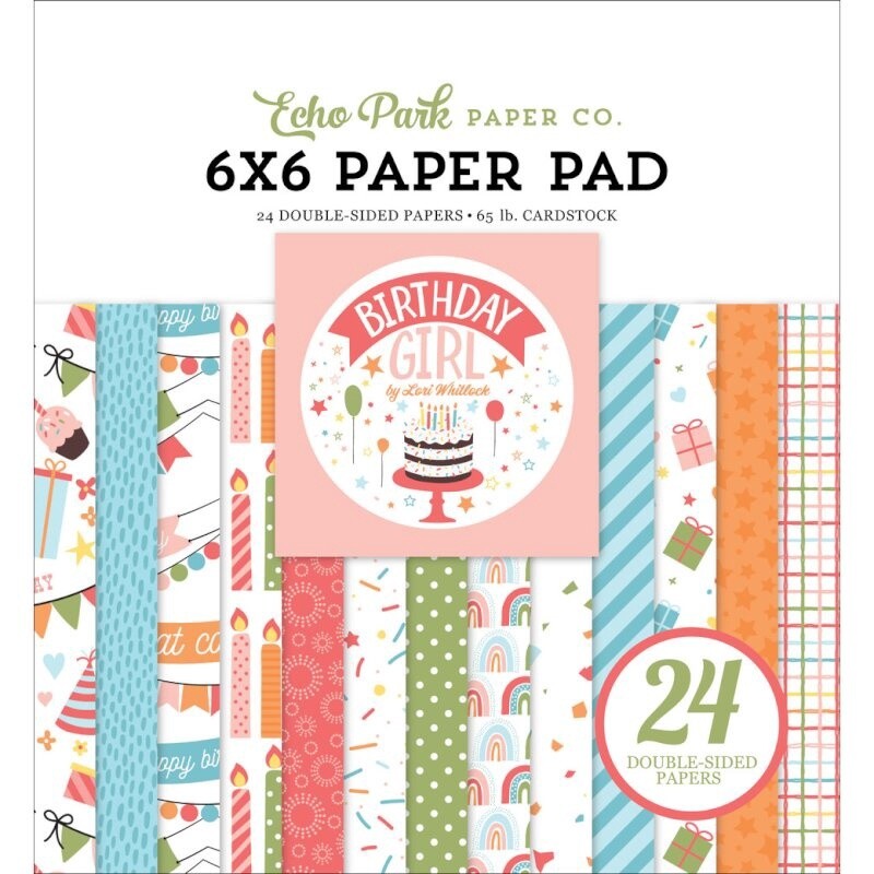 BIRTHDAY GIRL 6X6 PAPER PAD
