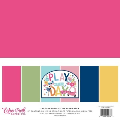 PLAY ALL DAY GIRL COORDINATING SOLIDS PK