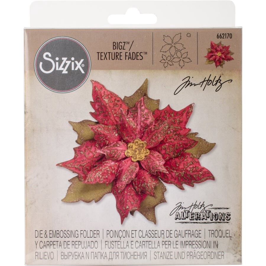 LAYERED TATTERED POINSETTIA DIE