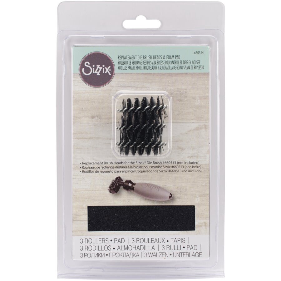 REPLACEMENT DIE BRUSH HEADS &amp; FOAM PAD