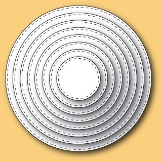 STITCHED CIRCLE LAYERS DIES