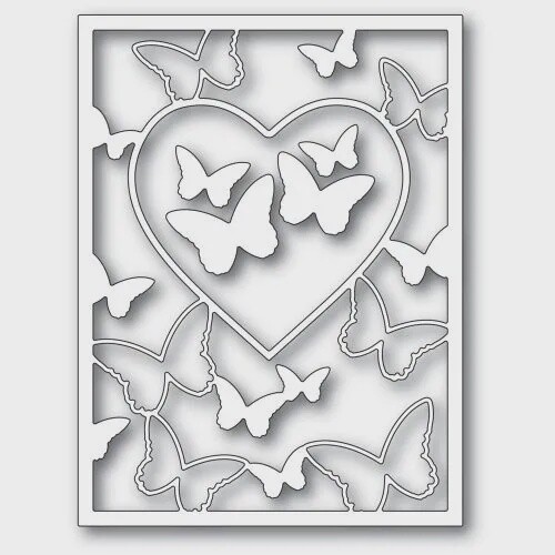 BUTTERFLY HEART FRAME DIE