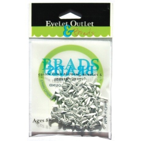 4MM WHITE BRADS