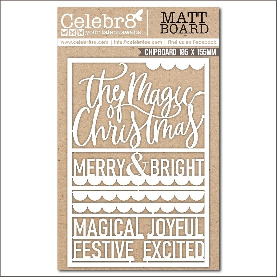 CHRISTMAS WORDS LASER CUTS
