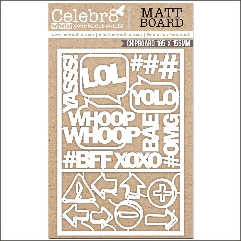 YOLO MINI WORDS LASER CUTS