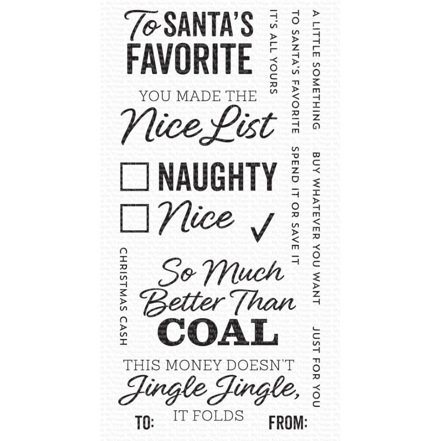 CHRISTMAS CASH STAMP SET