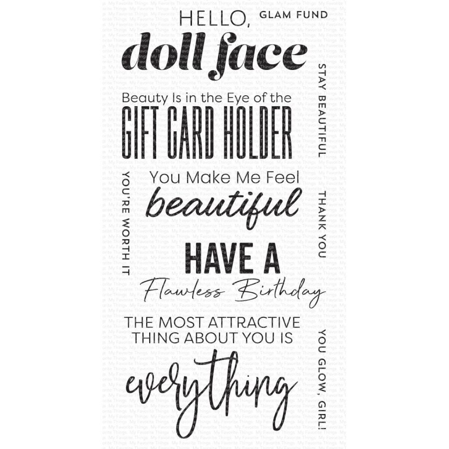 GLAM FUND STAMP SET