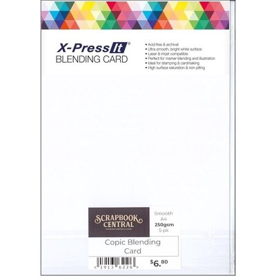 COPIC BLENDING CARD A4 5PK