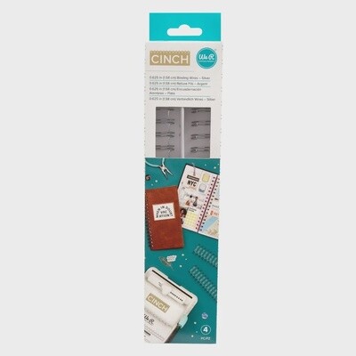 SILVER BINDING WIRES  0.625&quot; 4PC