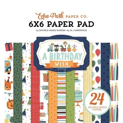 A BIRTHDAY WISH BOY 6x6 PAPER PAD