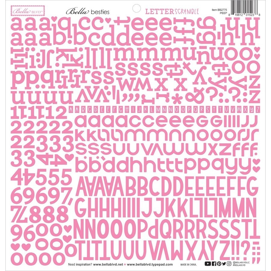 PEEP LETTER SCRAMBLE