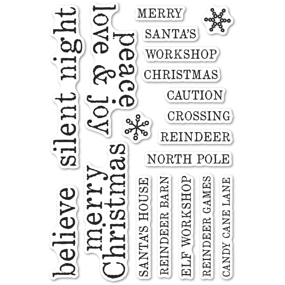 CHRISTMAS TILES STAMP SET