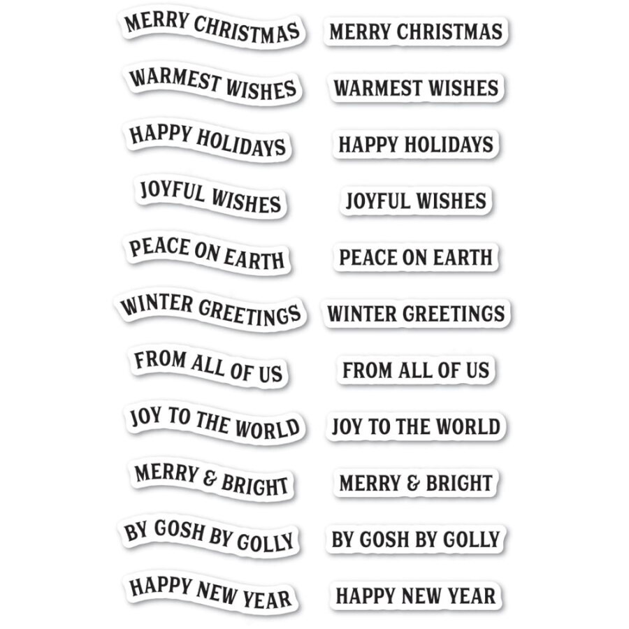 CHRISTMAS BANNERS STAMP &amp; DIE SET