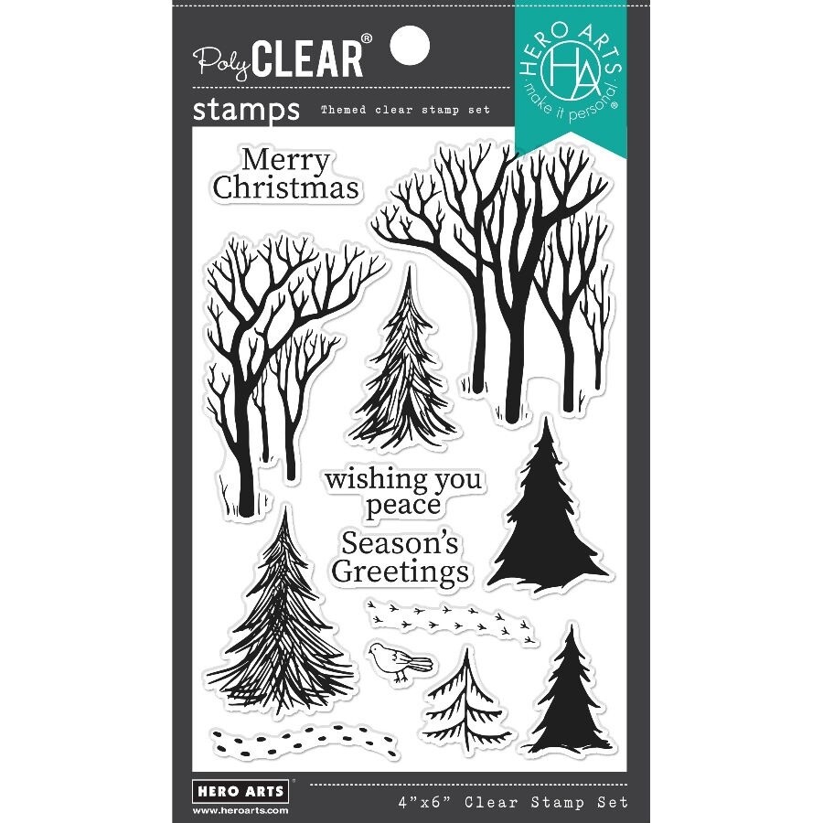 WINTER TREES CLEAR STAMP