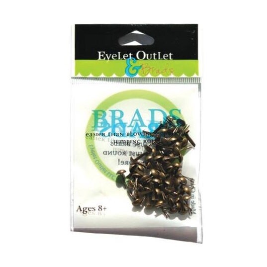 4MM BRUSHED BRASS BRADS