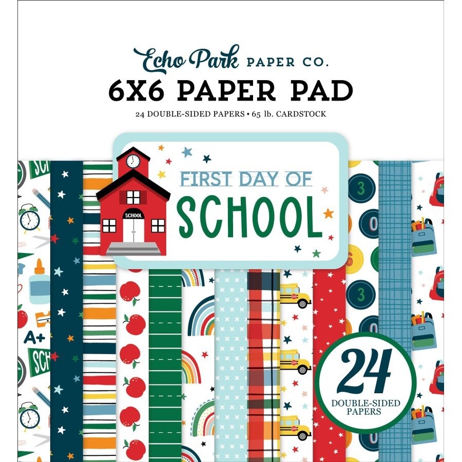 FIRST DAY OF SCHOOL 6x6 PAPER PAD