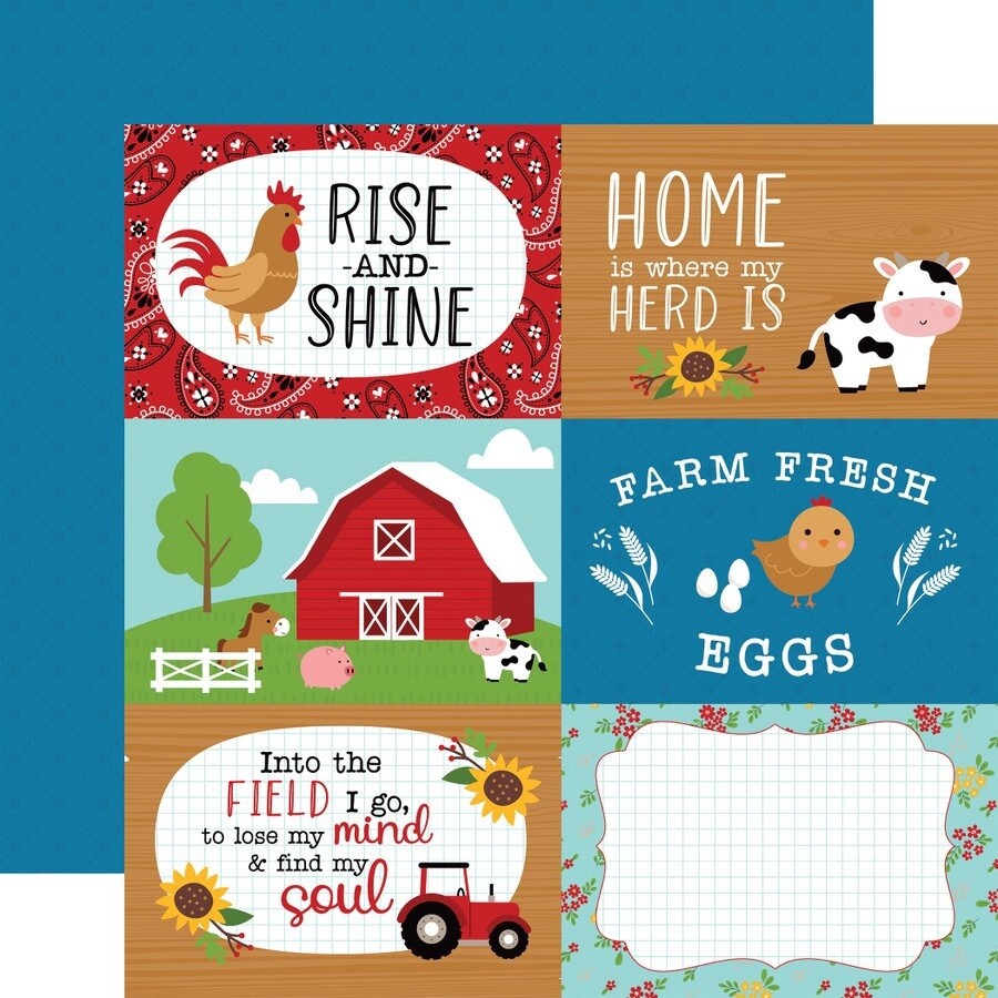 FUN ON THE FARM 6x4 JOURNAL CARDS