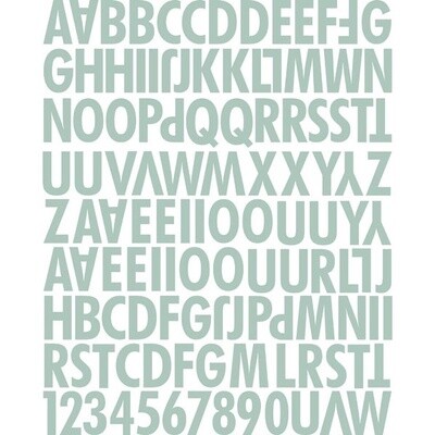 CANVAS ALPHABET STICKER SHEET LIFE TIME